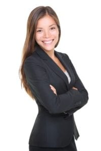 Young professional woman smiling