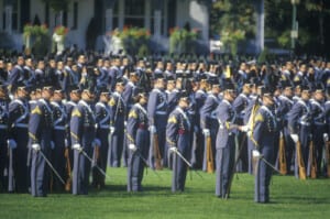 West Point cadets marching
